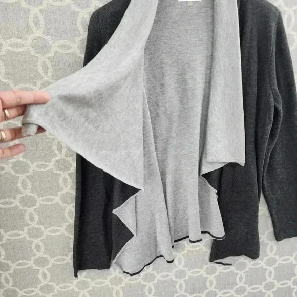 Calvin Klein Open Front Waterfall Women's Sweater Cardigan L - Picture 3 of 8
